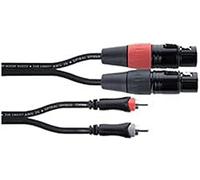 XLR Cavo di collegamento Cordial EU 3 FC [2x Presa XLR 3 poli - 2x Spina RCA] 3