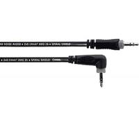 Cordial - Cavo Audio Mini-Jack Stereo 3,5 mm 0,5 m (1 Dritto + 1 Angolato), Bilanciato, Confezione Elements (ES-05 WWR)