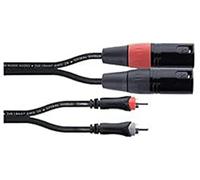 Cordial - Cavo Audio Sbilanciato Stereo 3 m - 2x XLR Maschio a 2x RCA Maschio - Serie Elements - Trasmissione Unbilanciata - Alta Qualità (EU 3 MC)