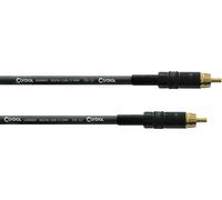 CORDIAL - Cavo digitale coassiale 3m con connettori RCA placcati oro per audio professionale e home studio (CPDS 3 CC)