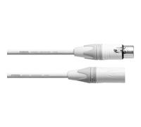 CORDIAL - CXM 10 FM-SNOW - Microphone Cable XLR Female 3-pole to XLR Male 3-pole - 10,0 m
