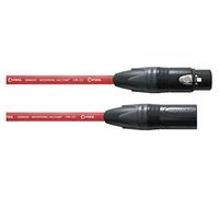 CORDIAL Cavo microfono XLR 10 m, rosso