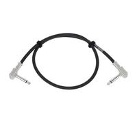 Cordial - Cavo Patch Angolato Pancake CFIP 0.60 RR per Pedaliera Effetti, Jack TS 1/4" Mono, 60 cm, Nero