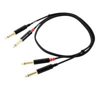 Cordial - Cavo Sbilanciato Stereo, 2x Jack TS (Mono)/2x Jack TS (Mono) REAN 90 cm