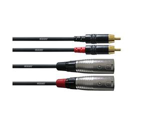 CORDIAL - Cavo Sbilanciato Stereo, 2x RCA Maschio/2x XLR Maschio REAN 1,5 m