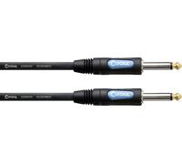 CORDIAL - Cavo Strumentale, 3 m, Jack Mono REAN Oro Jack-Plug PVC, Nero