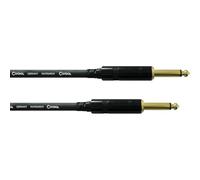 Cordial - Cavo strumento 4.5 m jack TS, Placcato Oro, Connettori Rean saldati a mano, Nero (CCI 4.5 PP)