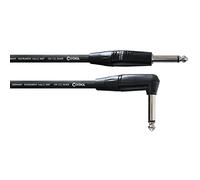 CORDIAL - Cavo Strumento 6 m Angolato - Jack 6,3 mm mono professional low-noise con connettori REAN Silver (CII-6-PR)