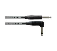 Cordial - Cavo Strumento 9 m, Jack 6,3 mm TS Maschio + Jack Angolato, Neutrik, Doppia Schermatura, Codice CIK 122 (CPI 9 PR)