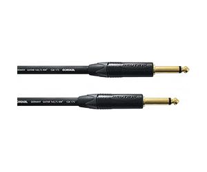 Cordial - Cavo Strumento CSI 6 PP 1,75 Jack 6.35mm Mono Maschio Chitarra Basso Tastiera Amplificatore 1,75m Professionale