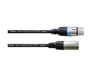 CORDIAL - CCM 2.5 FM Cavo Microfonico Bilanciato, Lunghezza di 2,5 m, Connettore XLR Maschio e Connettore XLR Femmina a 3 Poli