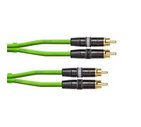 Cordial CEON DJ 1,5G - Cavo Audio verde Cinch 1,5 Metri - 2x Maschio a 2x Maschio