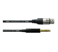 Cordial, CFM 1.5 FV Cavo Bilanciato, XLR Femmina/Jack TRS REAN 1,5 m, nero