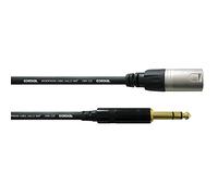 Cordial CFM 3 MV cavo audio 3 m XLR (3-pin) 6.35mm, Nero/Argento