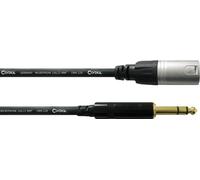 CORDIAL - CFM 6 MV - Cavo audio bilanciato, da XLR maschio a jack stereo 6,3 mm, lunghezza 6 m, nero