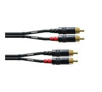 Cordial Cavo RCA CFU-CC – 0,9 m – 2 connettori RCA – Nero