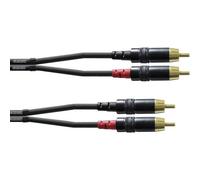 Cordial CFU 3 CC Audio Cavo adattatore [2x Spina RCA - 2x Spina RCA] 3.00 m Ne