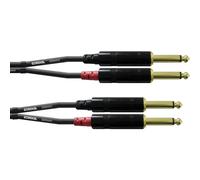 Cordial CFU 6 PP Audio Cavo adattatore [2x Spina jack da 6.3 mm - 2x Spina jack