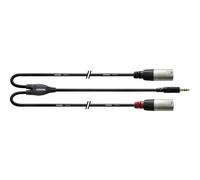 Cordial CFY 1,5 WMM-LONG Audio Cavo adattatore [1x Spina jack da 3.5 mm - 2x S