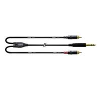 Cordial CFY 3 VCC Audio Adattatore a Y [1x Spina jack da 6.3 mm - 2x Spina RCA