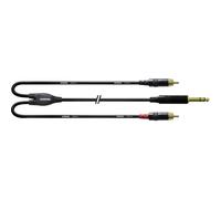 Cordial CFY 3 VCC Audio Adattatore a Y [1x Spina jack da 6.3 mm - 2x Spina RCA]