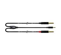 Cordial CFY 3 WPP-LONG - Cavo adattatore Y con jack stereo dorato da 3,5mm e 2 connettori RCA dorati, lunghezza 3m