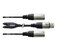 Cordial CFY0.3FMM XLR Cavo adattatore [2x Spina XLR - 1x Presa XLR] 30.00 cm N