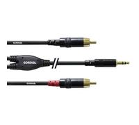 Cordial CFY1,5WCC Audio Cavo adattatore [1x Spina jack da 3.5 mm - 2x Spina RC