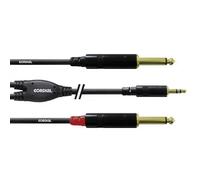 Cordial CFY1,5WPP Audio Cavo adattatore [1x Spina jack da 3.5 mm - 2x Spina ja