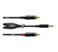 CORDIAL - CFY 3 WCC - Adapter Cable Stereo Jack 3,5 mm / 2x RCA Cinch Male - 3,00 m