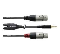 Cordial CFY3WFF Audio Cavo adattatore [1x Spina jack da 3.5 mm - 2x Presa XLR]
