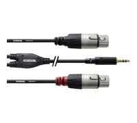 Cordial CFY3WFF Audio Cavo adattatore [1x Spina jack da 3.5 mm - 2x Presa XLR]