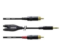Cordial CFY6WCC Audio Cavo adattatore [1x Spina jack da 3.5 mm - 2x Spina RCA]