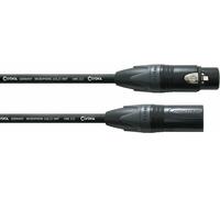 Cordial CPM 3 FM, Cavo Microfonico Bilanciato con Connettori XLR a 3 poli, 1x XLR Femmina 3 Poli REAN by NEUTRIK 1x 1/4" Jack TS (Mono) Dritto REAN by NEUTRIK
