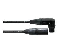 CORDIAL - CPM7.5FRM - Cavo microfono con presa XLR ad angolo, connettore XLR 7,5 m, spina NEUTRIK, Select