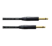 Cordial CSI 6 PP-Gold 20 piedi Encore 1/4" TS a 1/4" TS High Copper Instrument Cable, nero