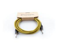 Cordial EI-5-PP-TWEED-YE Instrument Cable 5m (Black/Yellow) - Cavo per strumenti