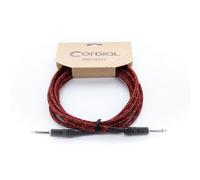 CORDIAL - ELEMENTS EI 3 PP-TWEED-RD,Cavo Sbilanciato, Jack TS (Mono)/Jack TS (Mono) 3 m Tweed Rosso