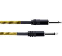 CORDIAL - ELEMENTS EI 3 PP-TWEED-YE, Cavo Sbilanciato, Jack TS (Mono)/Jack TS (Mono) 3 m Tweed Giallo