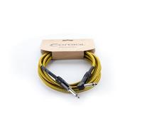 Cordial - ELEMENTS EI 5 PR-TWEED-YE, Cavo Sbilanciato, Jack TS (Mono)/Jack TS (Mono) Angolato 5 m Tweed Giallo, Nero