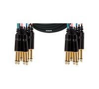 CORDIAL - CML 8-0 PP 3 C - Audio Cable 8x Mono Jack 6,35 mm vers 8x Mono Jack 6,35 mm - 3,00 m