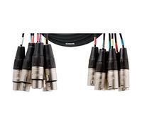 CORDIAL - CML 8-0 FM 3 C - Audio Cable 8x XLR Male 3-pole to 8x XLR Female 3-pole - 3,00 m