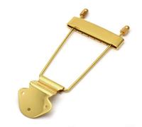 Cordiera a 6 corde per chitarra jazz, trapezio in metallo con 3 viti, adatta per modelli Archtop per migliorare il tono e una vestibilità sicura (oro)