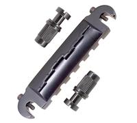 Cordiera a ponte combinata avvolgente per chitarra elettrica Epiphone Les Paul, distanza tra le corde di 52 mm, distanza tra i pali di 81,5 mm, struttura in metallo, con borchie - argento