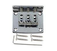 Cordiera Per Chitarra A Sella Fissa A 3 Corde Con Caricamento Dall'alto Con Viti E Chiave (Color : Silver)