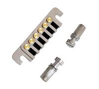 Cordiera Per Chitarra Elettrica Corde In Ottone Sotto Il Ponte A Sella Flip Top Chitarra Bridge(Silver)