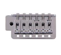 Cordiera Per Chitarra Hardtail Saddle Bridge Con Caricamento Dall'alto Per Chitarra Elettrica, Cromata E Nera(Color:Silver)