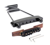 Cordiera per Chitarra Jazz Archtop a 6 Corde, Ponte Nero Regolabile