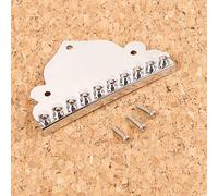 Cordiera per mandolino cromata a 10 corde con viti da 70,5 x 42 mm