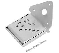 Cordiera per mandolino in acciaio, sostituzione del copricapo per mandolino cromata per corde per 8, 10 o 12 (cinque stili)(QB12 Chrome con motivo) accessori da gioco